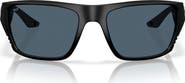 Costa Del Mar Finlet 59mm Polarized Rectangular Sunglasses