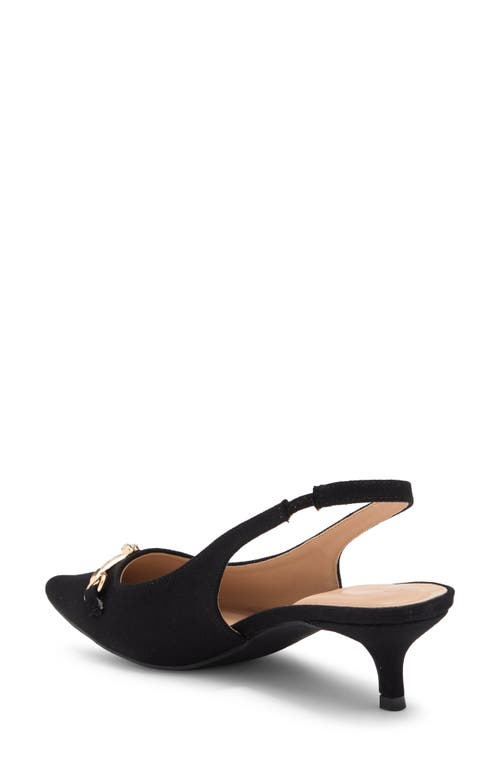 Wild Diva Lounge Aura Bit Slingback Kitten Heel Pump