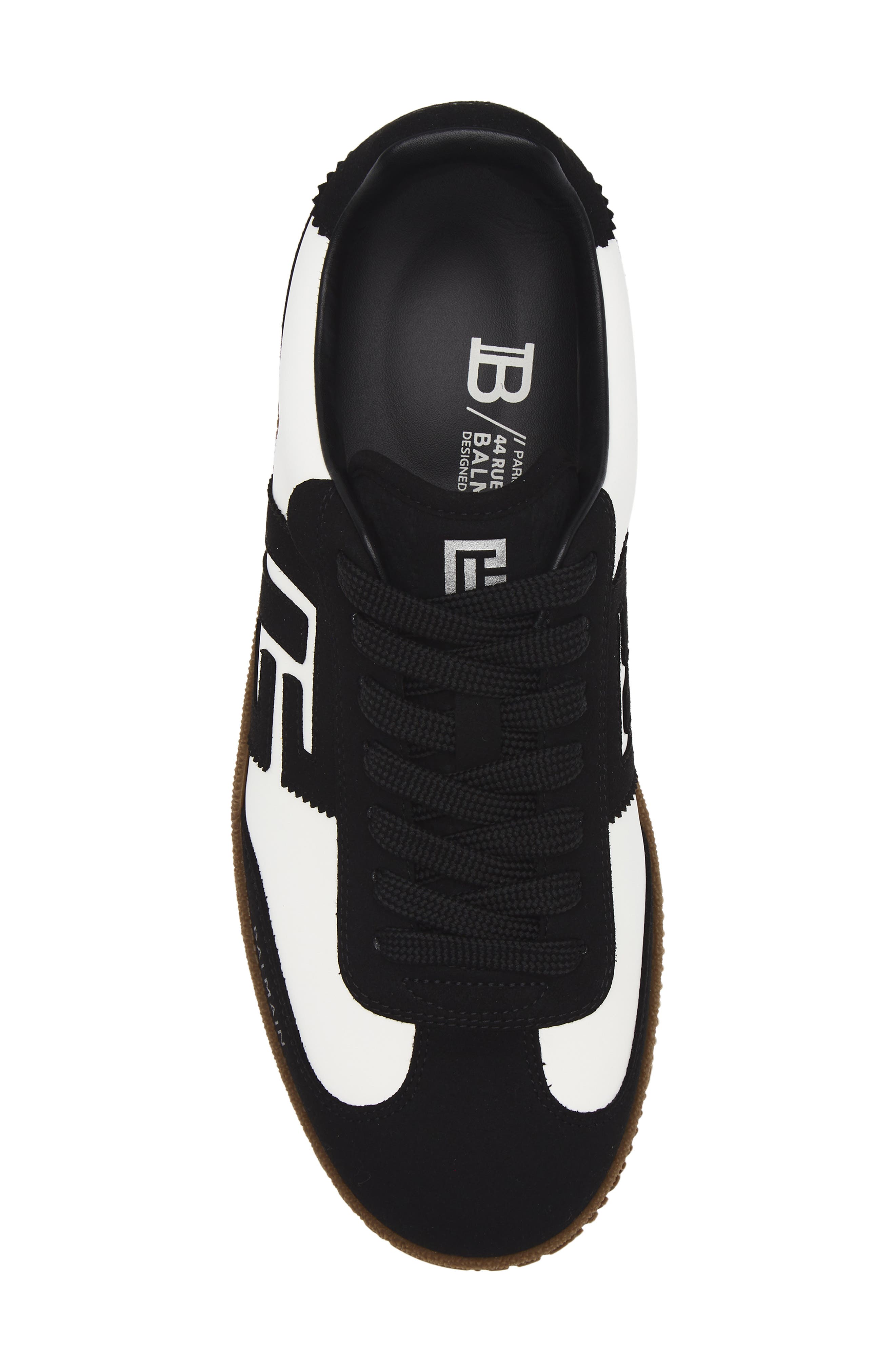 Balmain Swan Low Top Sneaker, Alternate, color, 