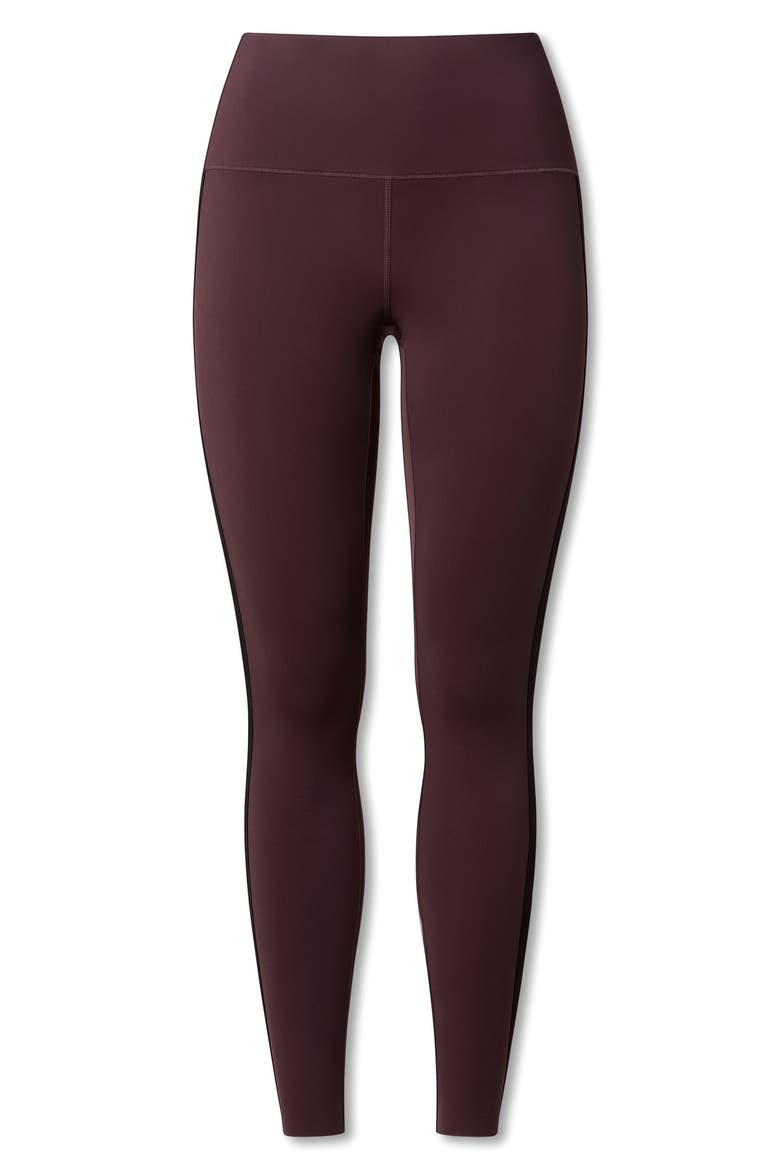 Alpine Fleece Leggings, Alternate, color, BROWN BERRY