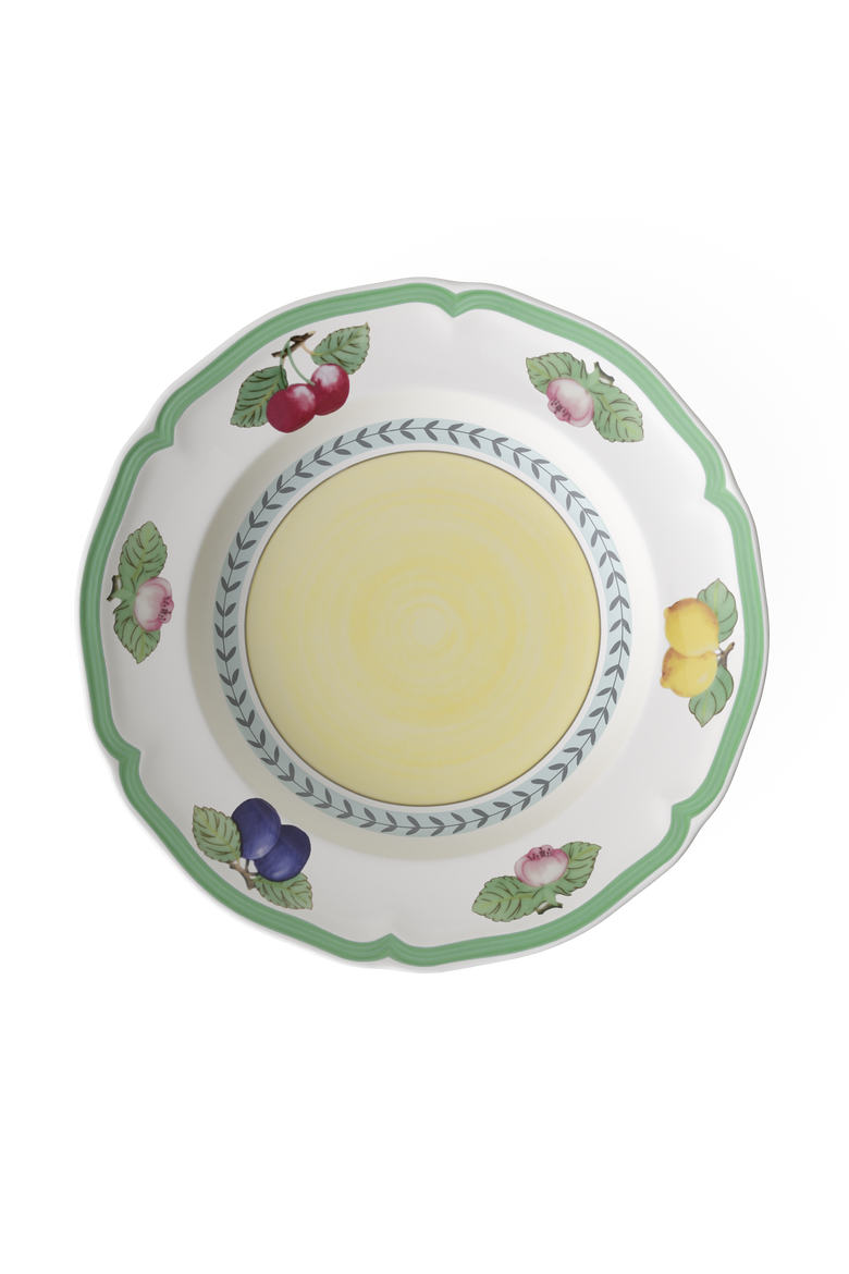 French Garden Fleurence Soup Bowl, Main, color, white