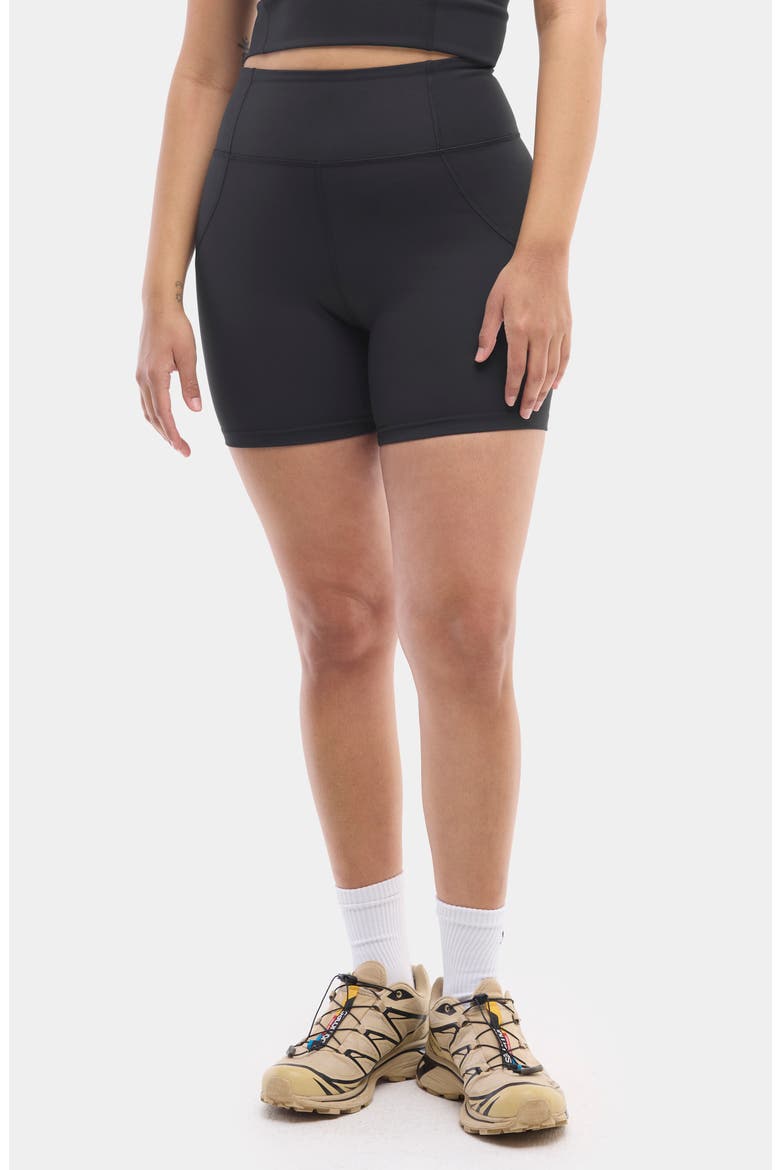 Hattie Bike Shorts, Main, color, BLACK