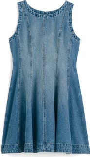 Madewell Airy Denim Circle Minidress
