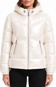 HAWKE & CO Water Resistant Hooded Puffer Jacket