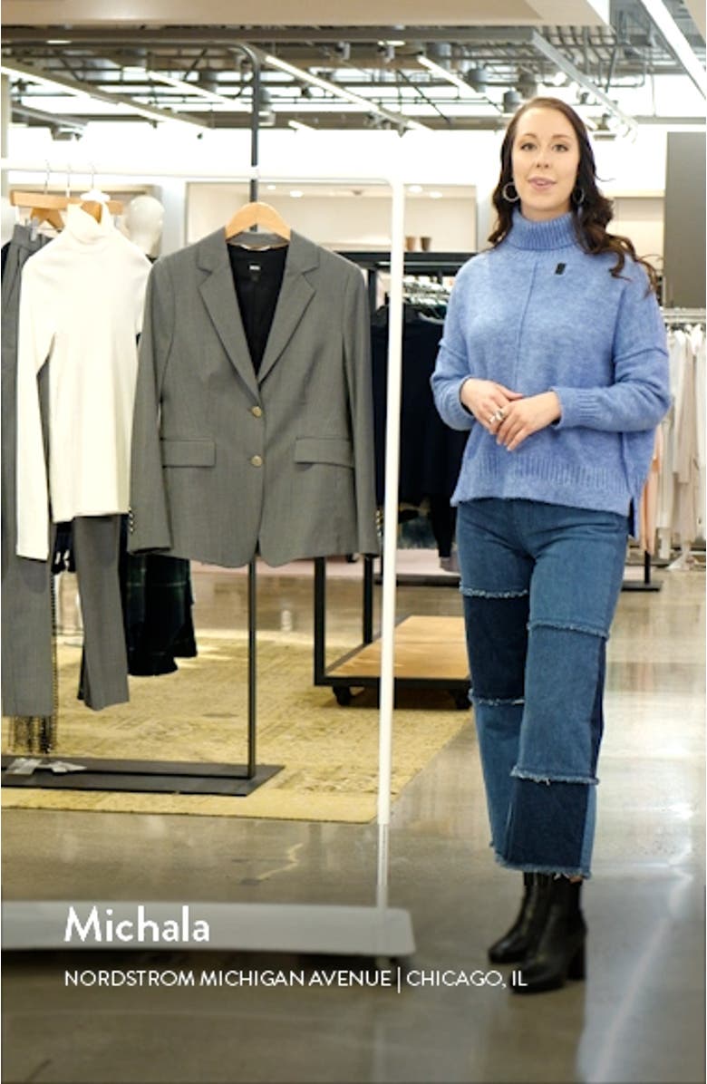 Jabielle Pinstripe Virgin Wool Blazer, sales video thumbnail