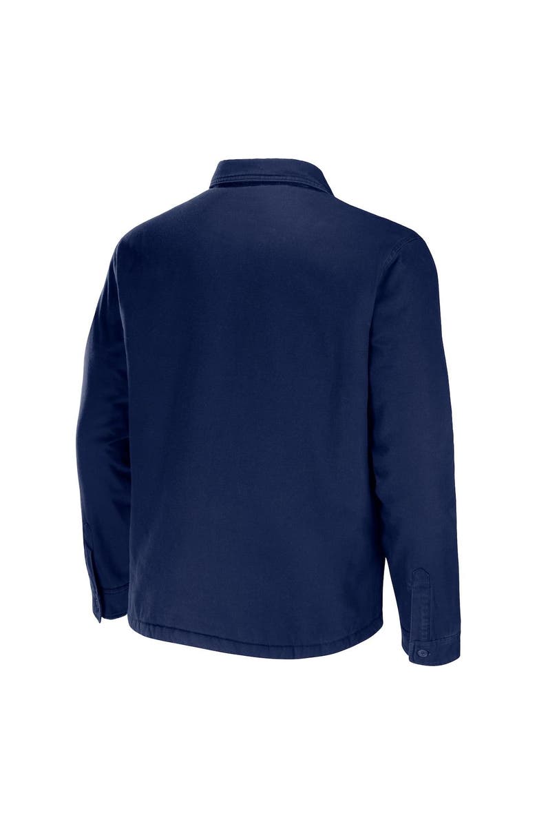 NFL X DARIUS RUCKER Men's NFL x Darius Rucker Collection by Fanatics Navy Denver Broncos Canvas Button-Up Shirt Jacket, Alternate, color, Navy