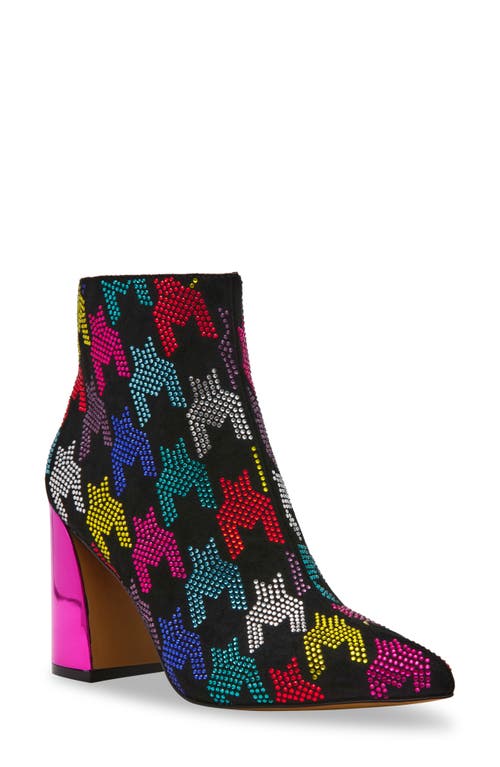 Shop Betsey Johnson Marrina Pointed Toe Bootie In Black Multi