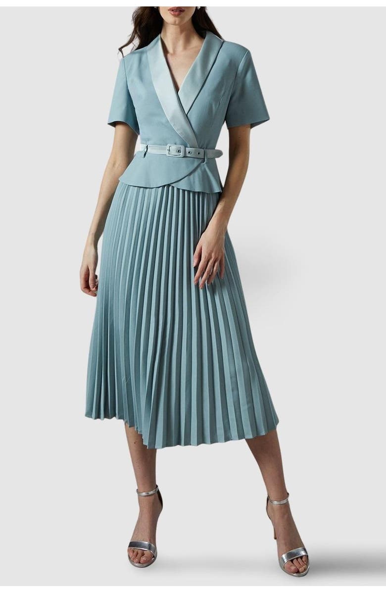 Coast 2 In 1 Pleated Skirt Dress, Alternate, color, Mint