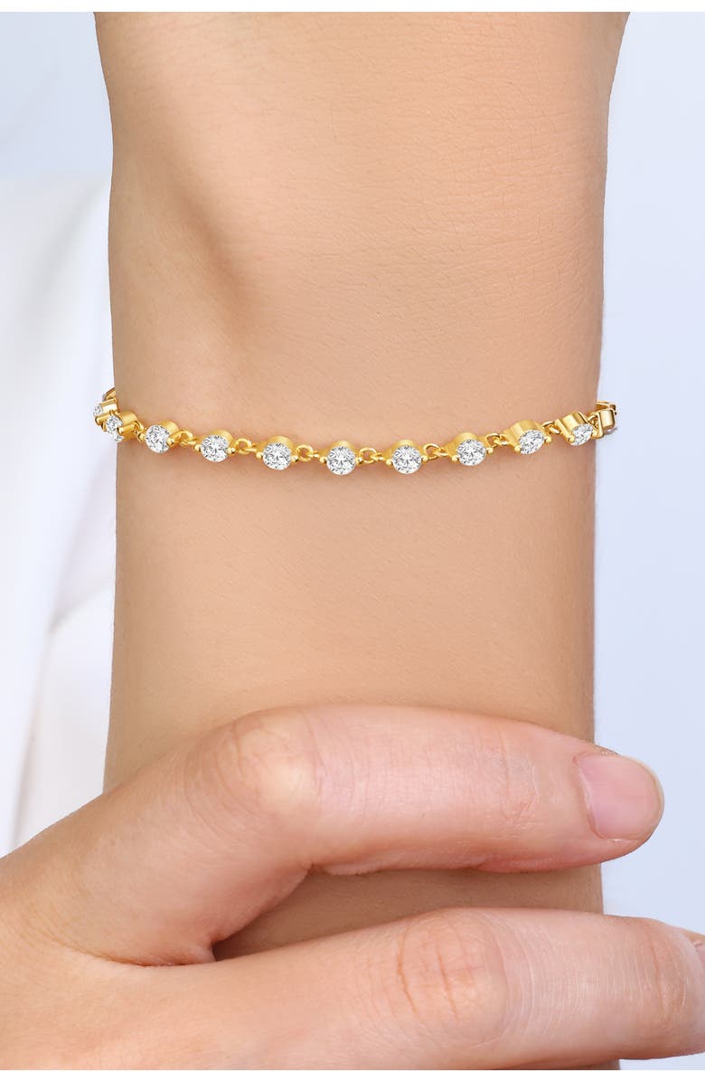Mint & Lily Wrapped in Crystals Bracelet, Alternate, color, 18K Gold Over Sterling Silver