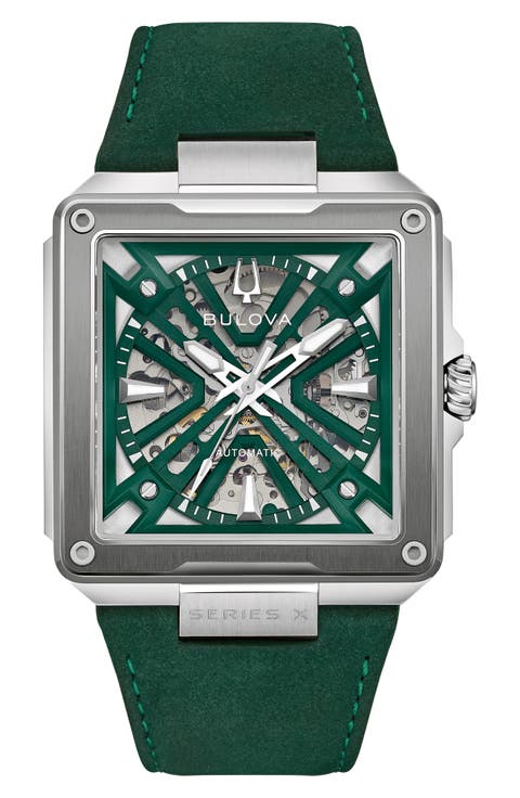 Marc Anthony Series X Automatic Leather Watch