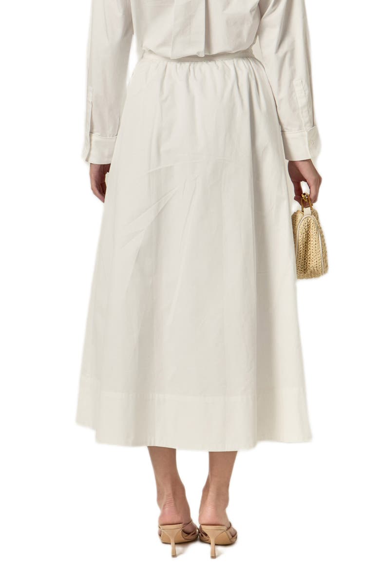 Floral Appliqué Skirt, Alternate, color, WHITE