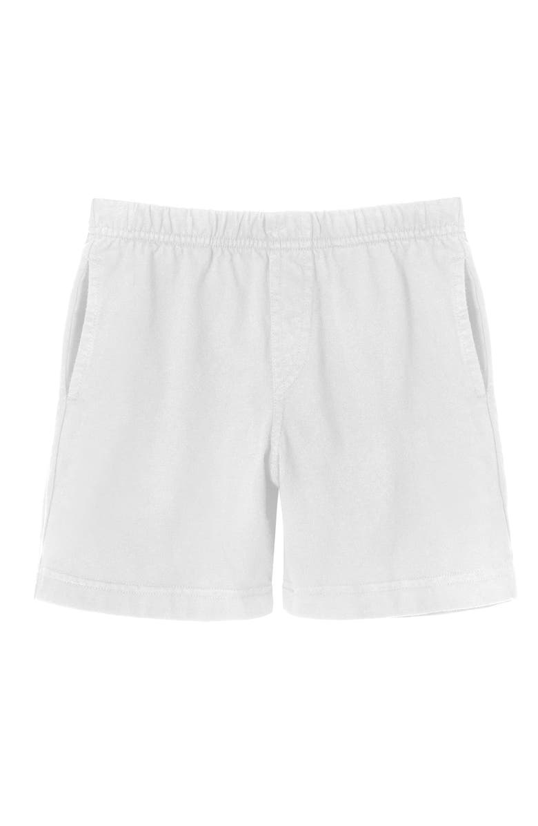 CITY THREADS Soft Cotton Above-Knee Side Pocket Shorts, Main, color, White