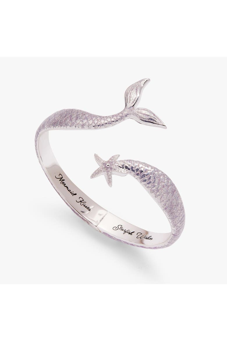 Salt + Sea 'Mermaid Kisses, Starfish Wishes' Cuff, Alternate, color, Silver