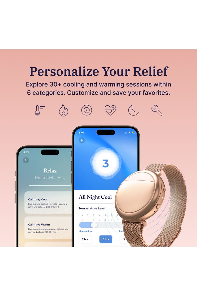 Embr Wave Smart Cooling & Warming Wristband, Alternate, color, Rose Gold
