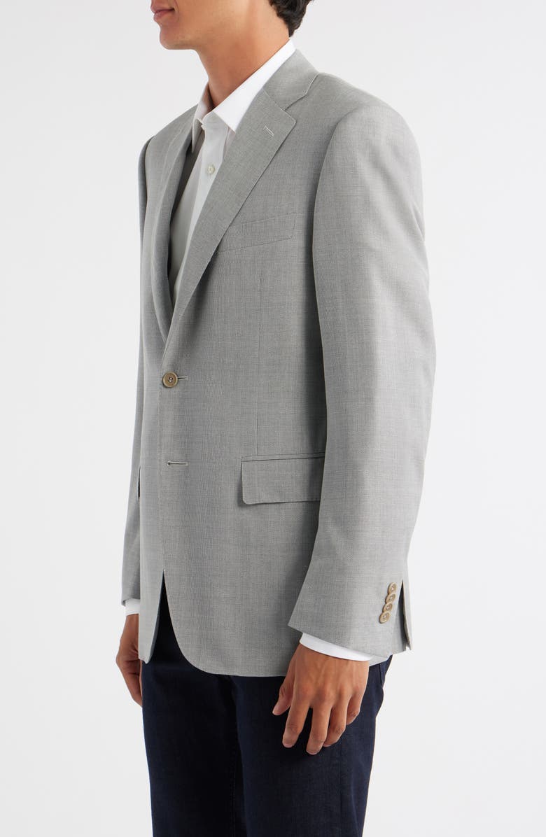 Canali Siena Regular Fit Impeccable Super 130s Wool Suit Jacket, Alternate, color, Light Grey