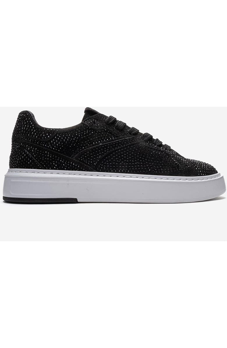 Prologue Shoes Berina Embellished Sneaker, Alternate, color, Black Suede