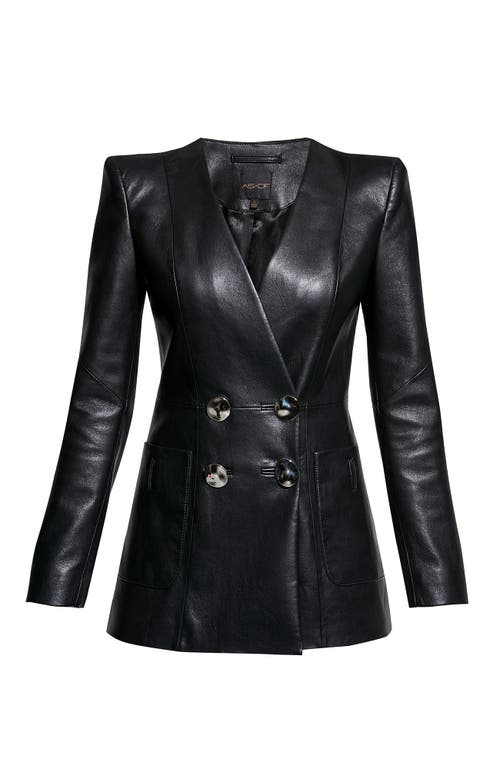 As By Df Claude Recycled Leather Blazer In Black
