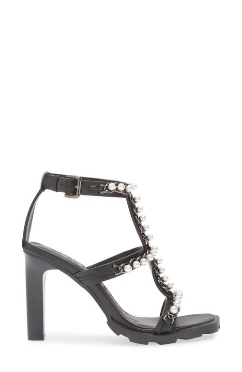 Karl Lagerfeld Paris Midge T-strap Sandal In Black