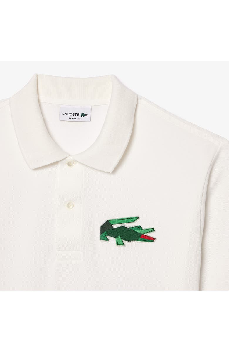 Lacoste Holiday Crocodile Piqué Polo, Alternate, color, Flour