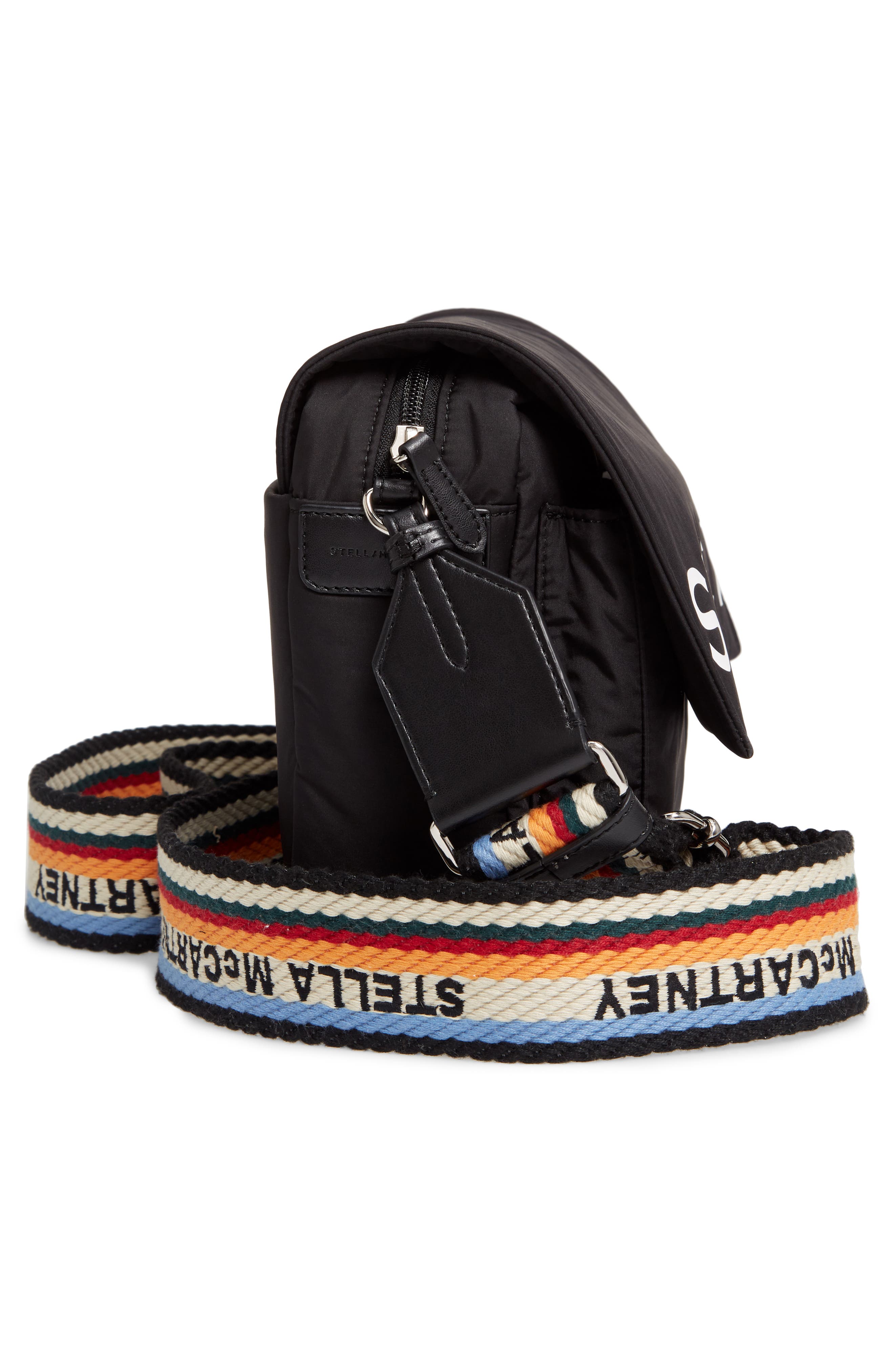 Stella McCartney Medium Padded Eco Nylon Shoulder Bag, Alternate, color, 