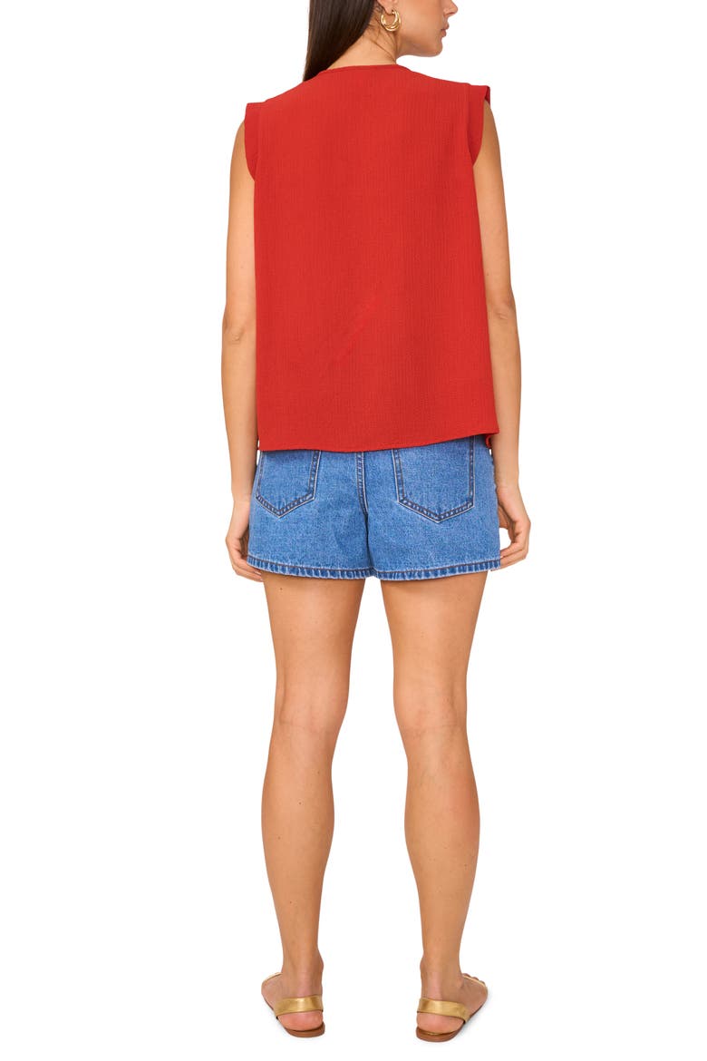 Crepe Tank, Alternate, color, CHILI