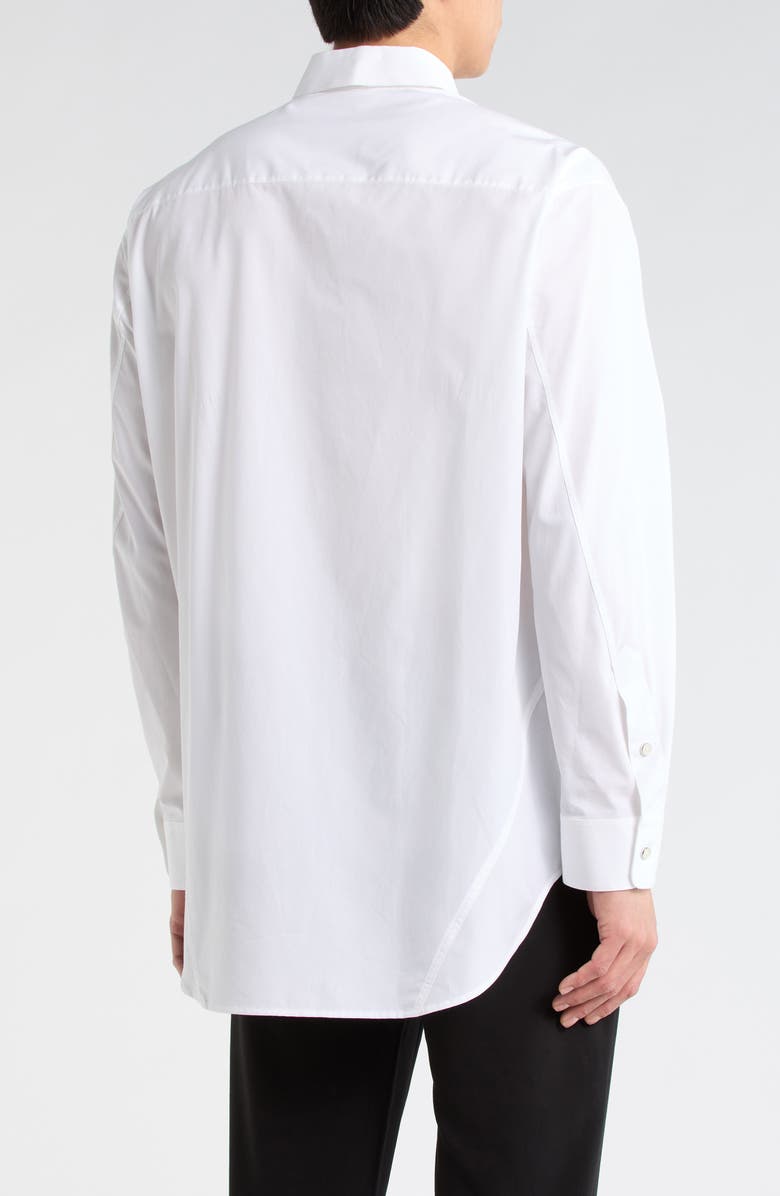Helmut Lang Apex Oversize Button-Up Shirt, Alternate, color, White