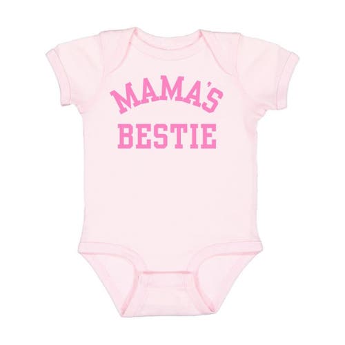 Sweet Wink Mama's Bestie Bubblegum Short Sleeve Bodysuit In Pink