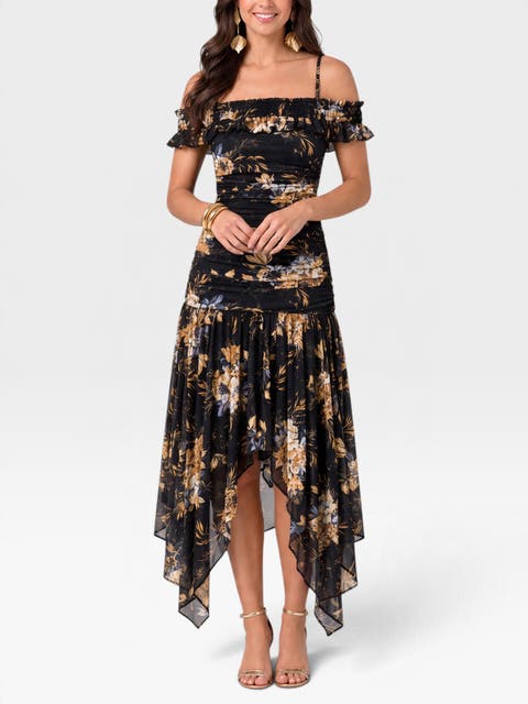 Donya Off The Shoulder Midi Dress