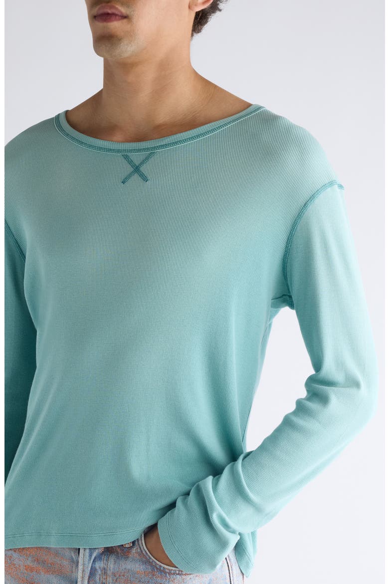 Einso U Sunkissed Rib T-Shirt, Alternate, color, MINT GREEN