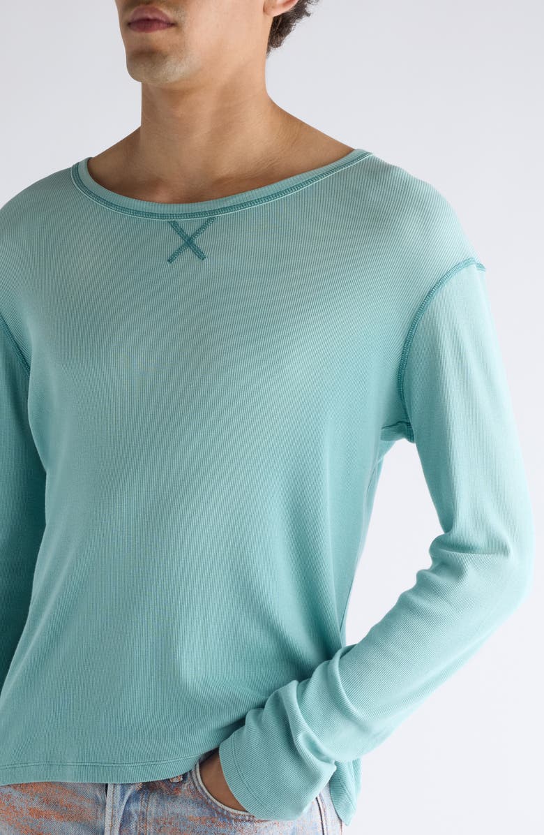 Acne Studios Einso U Sunkissed Rib T-Shirt, Alternate, color, Mint Green