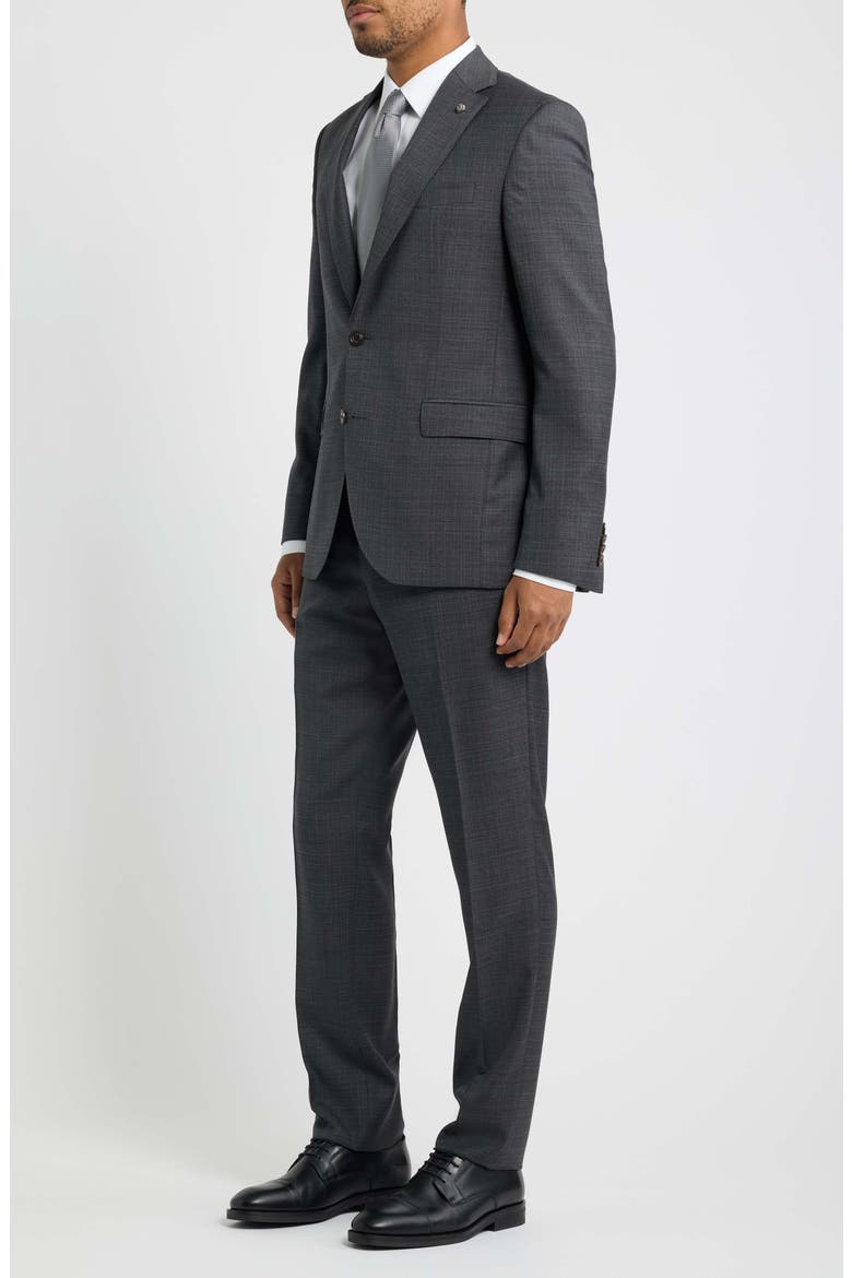 Esprit Screenweave Wool Suit, Alternate, color, CHARCOAL