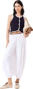 maje Knit top with crochet trim