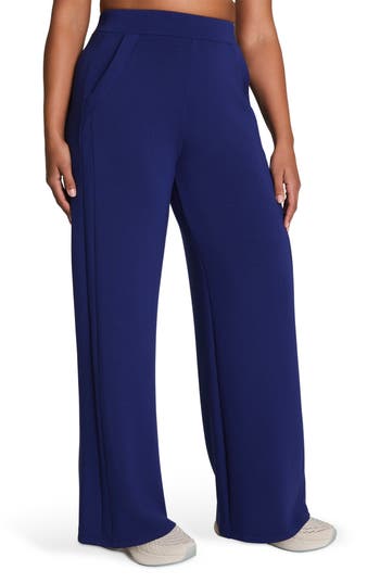 Spanx ® Airessentials Wide Leg Track Pants In Midnight Iris