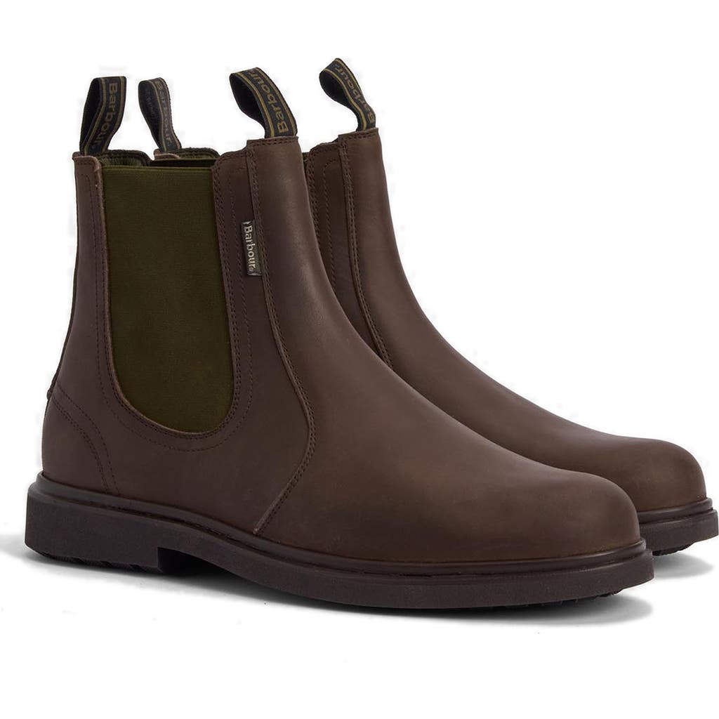 Barbour Hale Chelsea Boot In Brown