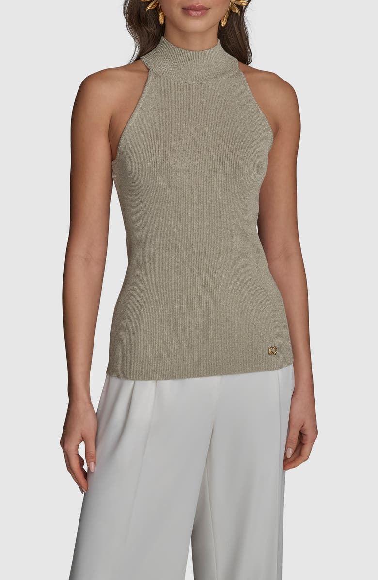 Donna Karan New York Sleeveless Mock Neck Sweater, Main, color, 