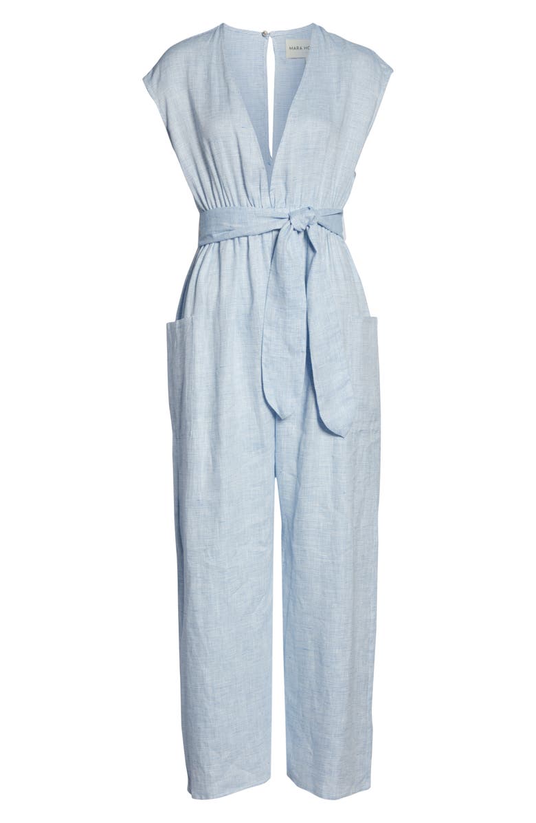 Mara Hoffman Whitney Organic Cotton Cover-Up Jumpsuit, Alternate, color,