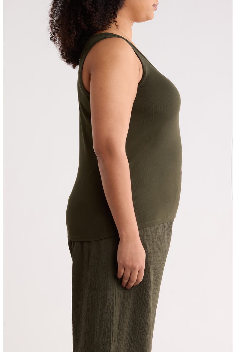 Scoop Neck Organic Cotton Tank, Alternate, color, SEAWEED