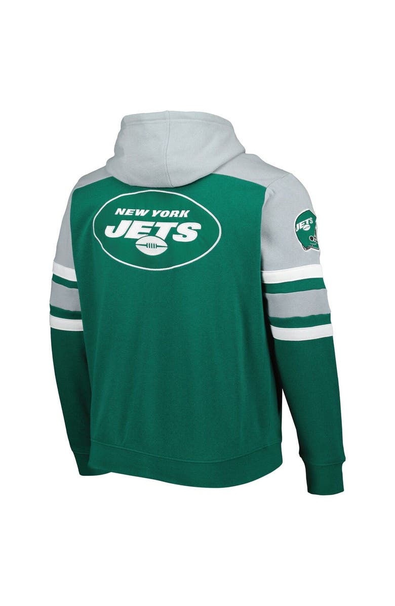 STARTER Men's Starter Green New York Jets Extreme Full-Zip Hoodie Jacket, Alternate, color,