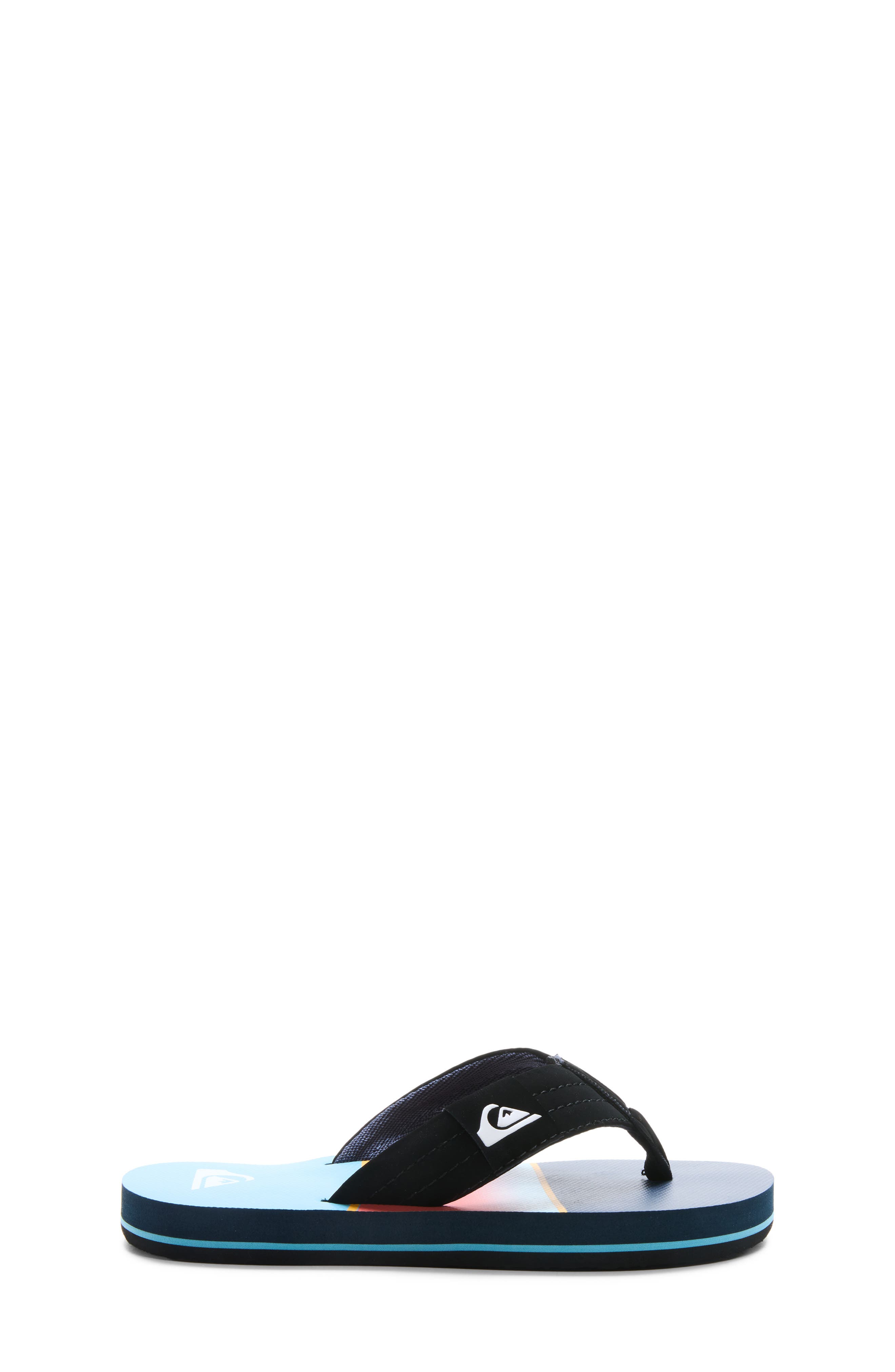 Kids' Moncata Layback Flip Flop, Alternate, color, BLACK/ RED/ DARK BLUE