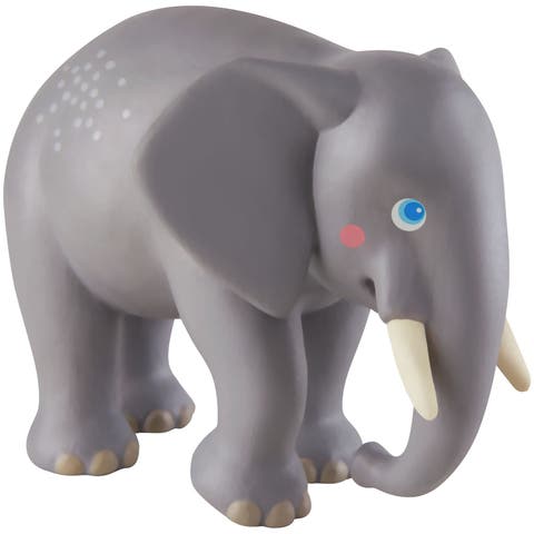 Little Friends Elephant - Chunky Plastic Zoo Animal Toy Figure (4.5" Tall)