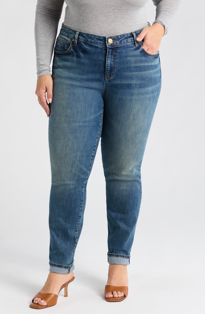 KUT from the Kloth Catherine Mid Rise Boyfriend Jeans, Main, color, 