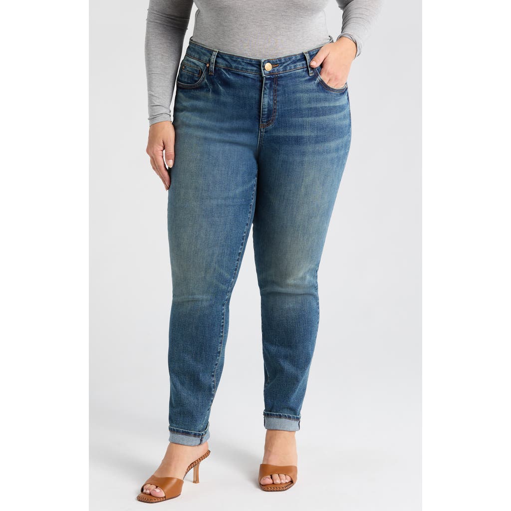 Kut From The Kloth Catherine Mid Rise Boyfriend Jeans In Giving