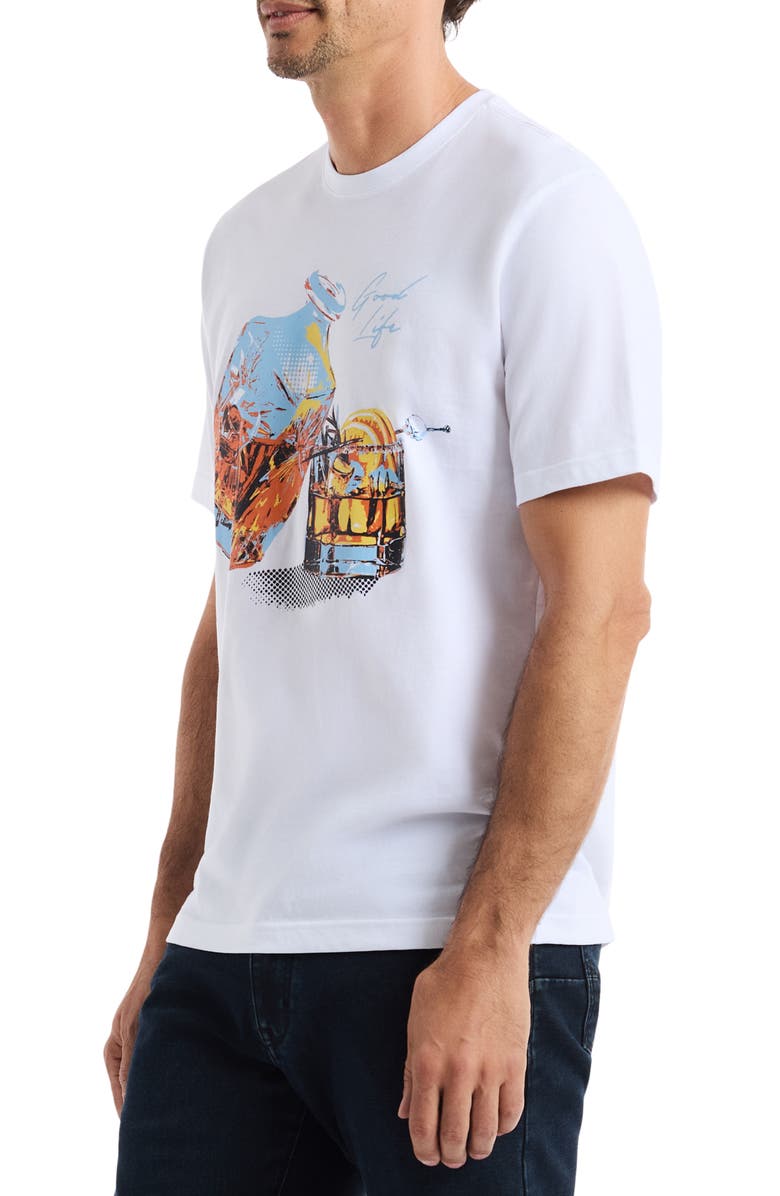 Robert Graham Barrel Aged Whiskey Graphic T-Shirt, Alternate, color, White
