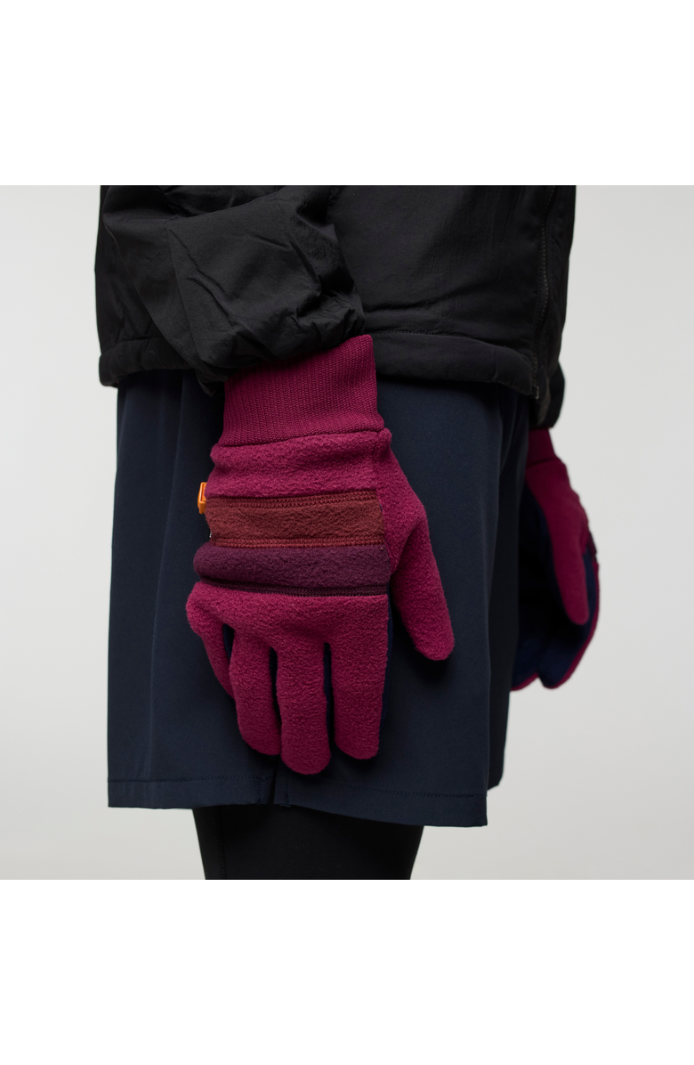 Cotopaxi Teca Fleece Gloves, Alternate, color, Jam