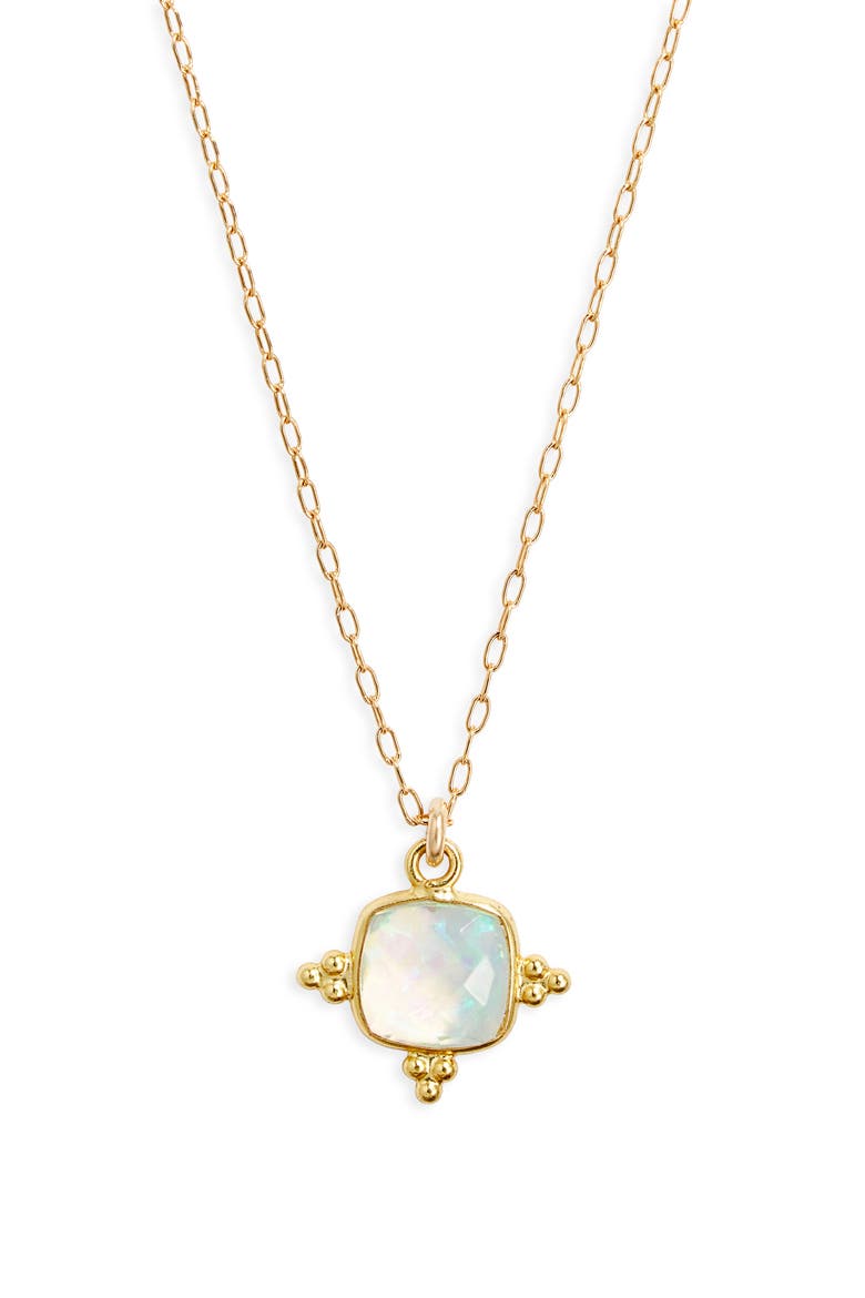 Haven Opal Pendant Necklace, Main, color, GOLD