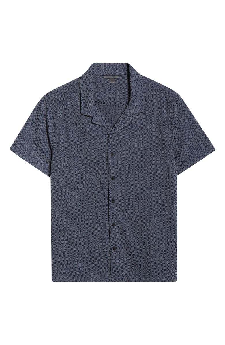 John Varvatos Cillian Camp Shirt, Alternate, color, Deep Blue