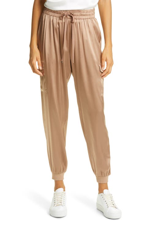 Elsie Stretch Silk Joggers