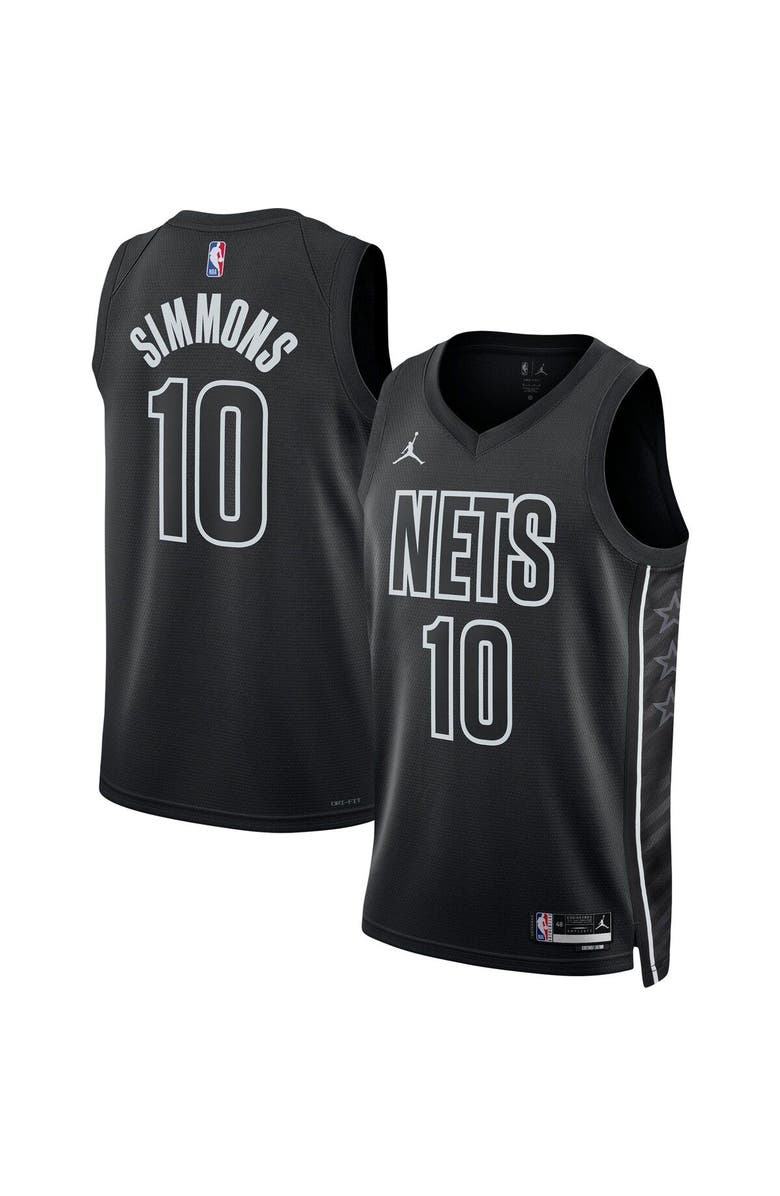 Jordan Brand Unisex Jordan Brand Ben Simmons Black Brooklyn Nets Swingman Jersey - Statement Edition, Alternate, color, 