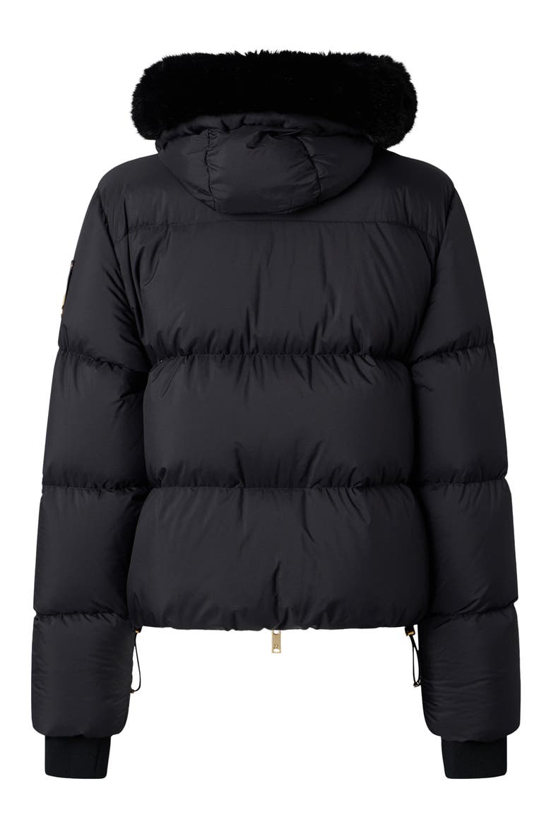 Misti Peak Faux Fur Trim Puffer Jacket, Alternate, color, BLACK-BLACK