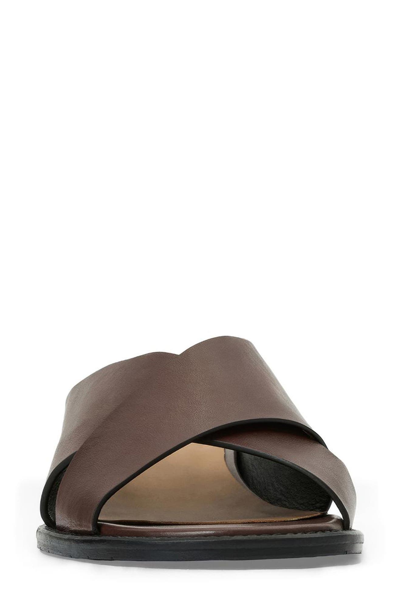 Aquatalia Potenza Waterproof Leather Slide Sandal, Alternate, color, 